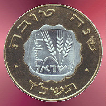 Israel encased 1 Agorah 5723-a.jpg (42100 bytes)